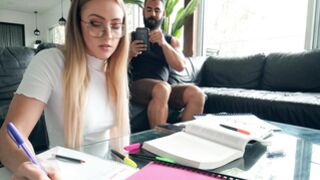 MOFOS Ultra hot study session with Scarlet Chase