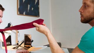 Best behavior at workplace leads to stepbrother assfucking - Ryan Jordan, Johnny Ford