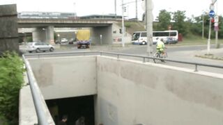 Titty Romanian beautiful babe booty ravaged outdoor