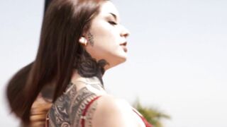Inked Latina Model Oiled Up & Muff Pounded - ZeroTolerance