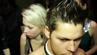Girl feeling lustful at a party for a good fuck