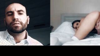 Beautiful hot girl Athena Faris solo beaver plays for stepfather