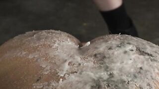 He likes blabing but he prefers thick meat in his dirty mouth