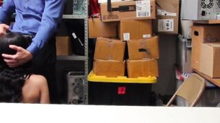 SHOPLYFTER Teen with huge tits fucks security officer to avoid jail