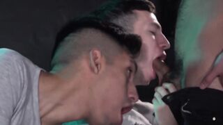 Twinky latinos blow cocks & fuck asses raw in a 3some