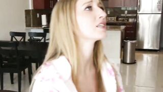 TEENPIES Blonde teen Riley Reynolds takes a huge dick for cash