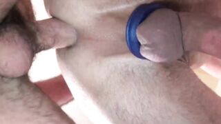 Good looking daddy slammed by younger bearded hunk