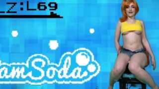 Hot Jewelz Blu Cosplay As Misty of Pokemon Has Wild Time Masturbating