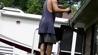 White amateurs film themselves while jacking off