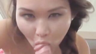 Young amateur hot girl finger ravaged & gives head in P-O-V
