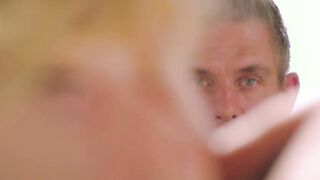 Blonde Girlfriend Brings VIXEN Naomi Swann home to Ride her Man