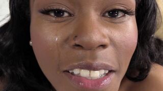 Black Cutie Amber Cums multiple times on casting!