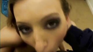 Sexy Blonde Casting & Blowjob, Fucking hard closeup