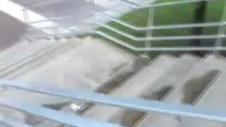 Meat eating blonde teen rides coed meat