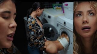 Real Life Futanari - Veronica Leal stack in washing machine & Lady Dee fuck her booty