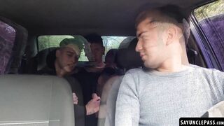 Dimitri Star & Luca Libra got into a sexy 3some fuck with Leo Blue