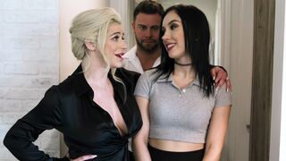 Desperate Latin caretaker 3some with huge tits COUGAR & husband