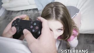 Step Sister Eliza Eves finally meets her new step brother & ends up fucking him