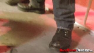 Bald Patrick OConnor submits to two kinky dudes spanking & fucking