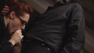 Beautiful Euro STEPMOM shows her boss what a whore she is