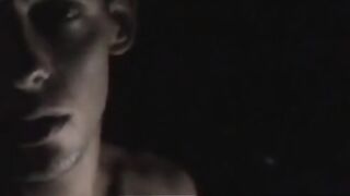 Bigdick homo jerks off while handcuffed with cameraman