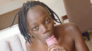 Pawg black MOMMY enjoyed rough sex after guy enjoyed perfect blowjob