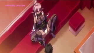 In the Heat of Combat, the Hentai Warrior Olivia Succumbs to Desire, Turning Ba