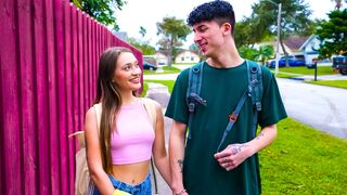 Big cock aspiring porn star fucks bushy teen step sister for practice