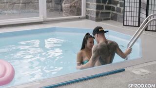 Asian Babe Polly Pons Couldnt Resist From Pool Boy Big Cock