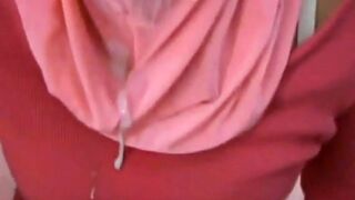 I Cum On A Cheater Arab Wifey's Hijab