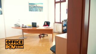 itsPOV - Tasty secretary Mia Evans fucks you for your silence